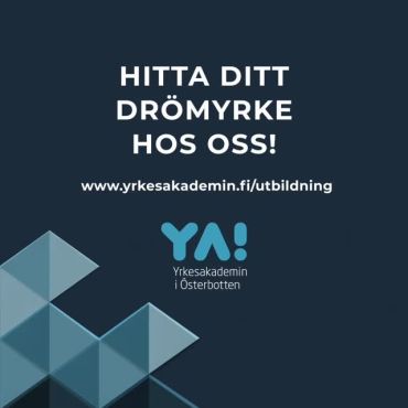 💎Gemensam ansökan har startat! Den 17.2-17.3 har du som går på 9:an chansen att söka till ett riktigt drömyrke! 💎

💎På www.yrkesakademin.fi/infotillniorna hittar du massor med information om YA, våra utbildningar och om hur det är att studera här hos oss! Här kan du också ta dig en rundtur i våra utrymmen i Jakobstad, Pedersöre, Vasa och Närpes!

Du får också gärna följa oss på TikTok! 🤗

💎 Hitta ditt drömyrke hos oss!💎

#yaösterbotten #utbildningenfördig #gemensamansökan #yrkesutbildning #hittadrömyrket