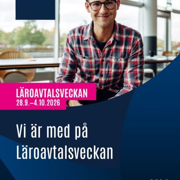 Läroavtalsveckan firas i hela landet
denna vecka, och vi är så klart med! 🥳

Läroavtal är en ypperlig studieväg för dig som snabbt vill ta dig ut i arbetslivet. Många som studerat via läroavtal fortsätter arbeta inom samma företag efter sin examen.

Mer information om läroavtal hittar du på
www.yrkesakademin.fi/laroavtal

#yaösterbotten #läroavtal #läroavtalsveckan2026
#oppisopimusviikko2026