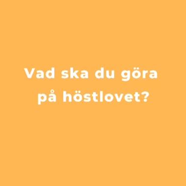 Vi önskar er alla ett riktigt skönt och avkopplande höstlov! 🍂

En hälsning från Campus Mosedal och ett stort tack till vår merkonomstuderande som har gjort sin UA-period inom marknadsföringskommunikation här på YA.

#yrkesakademiniösterbotten #höstlov