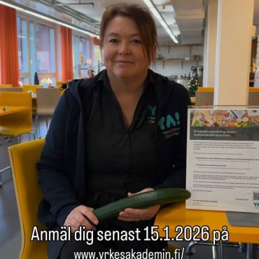 🤗 Är du intresserad av att lära dig mer om produktutveckling, livsmedelshygien samt företagande & marknadsföring?

👉 Avlägg delexamen Produktutveckling inom livsmedelsbranschen hos oss!

Vi jobbar praktiskt med att utveckla och tillverka produkter i köket vid YA´s enhet i Närpes. Du får tips och råd kring företagsverksamhet och marknadsföring samt lagstiftningen gällande produktion av livsmedelsprodukter.

Du får också undervisning i livsmedelshygien och kan avlägga hygienpasset under utbildningen.

Studierna planeras individuellt efter varje studerandes behov och ideér. Du kan t.ex. avlägga delexamen via läroavtal om du redan har ett företag.

Läs mer och sök på www.yrkesakademin.fi/produktutveckling

#yaösterbotten #utbildningenfördig
